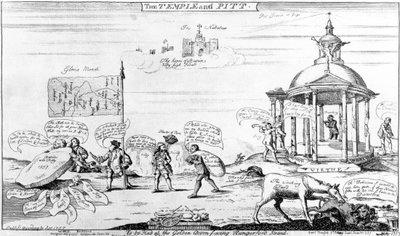Le Temple et Pitt, 1757 - English School