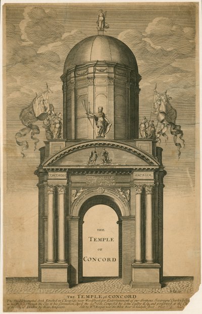 Le Temple de la Concorde, Cheapside, Londres - English School