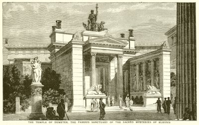 Le temple de Déméter, le célèbre sanctuaire des mystères sacrés d