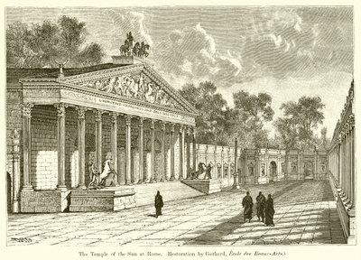 Le Temple du Soleil à Rome (Restauration par Gerhard, École des Beaux-Arts) - English School