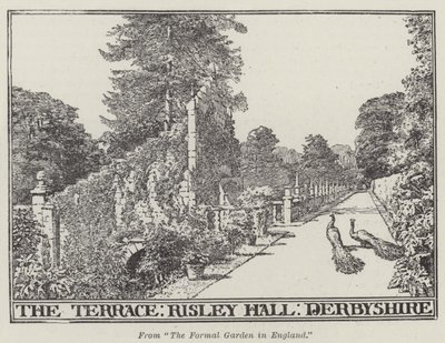 La terrasse, Risley Hall, Derbyshire - English School