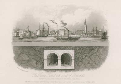 Le tunnel de la Tamise avec vue sur Rotherhithe - English School