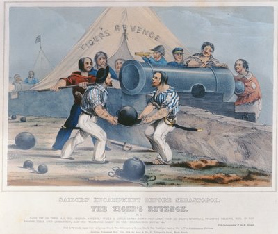 La revanche des tigres, campement de marins avant Sébastopol, publié le 11 novembre 1854 - English School