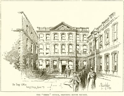 Le bureau du Times, Printing House Square - English School