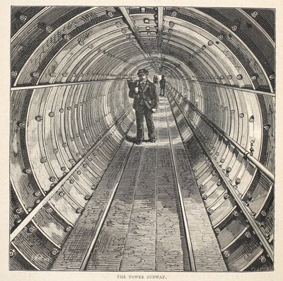 Le métro de la Tour, 1870 - English School