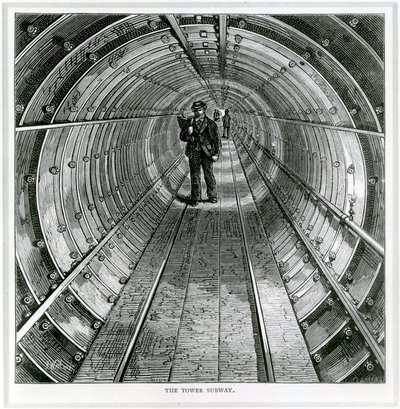 Le métro de la Tour, 1870 - English School