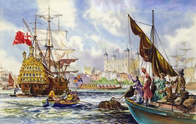 La Tour de Londres à la fin du XVIIe siècle - English School