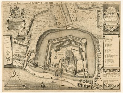 Tour de Londres relevée en 1597 - English School