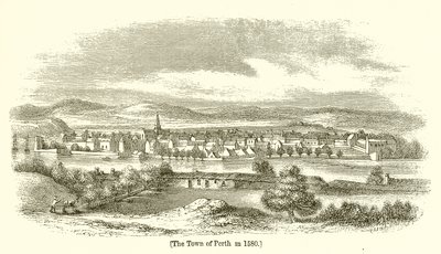 La ville de Perth en 1580 - English School