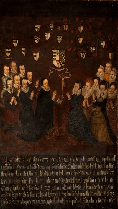 La famille Towneley en prière, vers 1800 - English School
