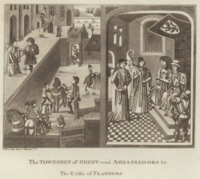 Les habitants de Gand envoient des ambassadeurs au comte de Flandre - English School