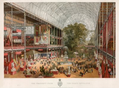 Le Transept depuis la Grande Entrée, Grande Exposition, 1851 - English School