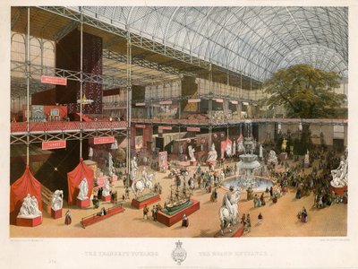 Le Transept vers la Grande Entrée, Grande Exposition, 1851 - English School