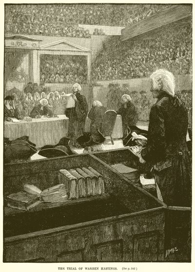 Le procès de Warren Hastings - English School