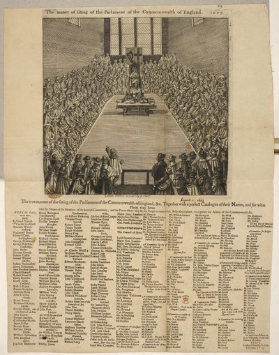 La véritable manière de la séance du Parlement du Commonwealth d