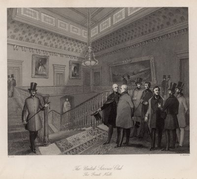Le United Service Club, le grand hall - English School