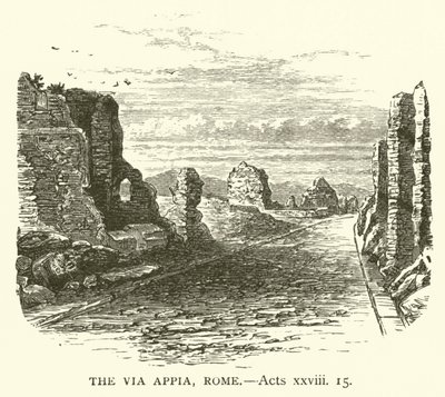 La Via Appia, Rome, Actes, xxviii - English School