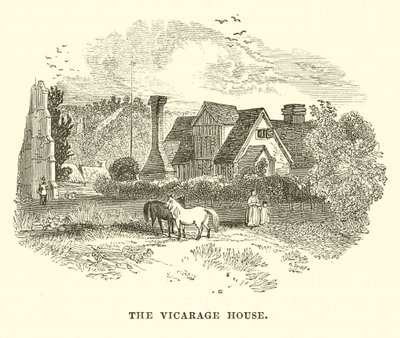 Le presbytère (gravure) - English School