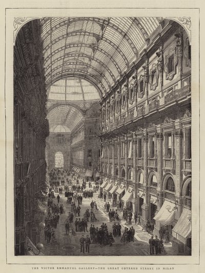 La Galerie Victor Emmanuel, la grande rue couverte à Milan - English School