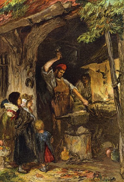 Le forgeron du village - English School