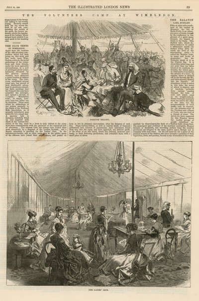 Le camp de volontaires à Wimbledon - English School