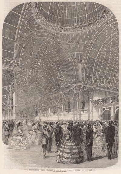 Le Bal des Volontaires, Floral Hall, Royal Italian Opera, Covent Garden - English School