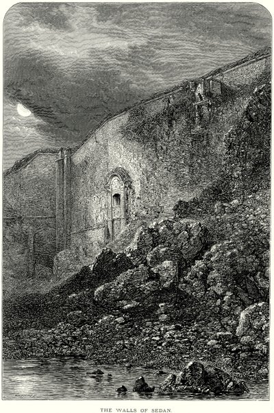 Les murailles de Sedan (gravure) - English School