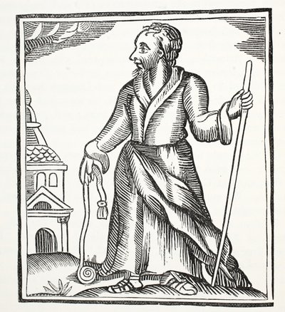 Le Juif errant, illustration de Chap-books du XVIIIe siècle par John Ashton, pub. 1882 - English School