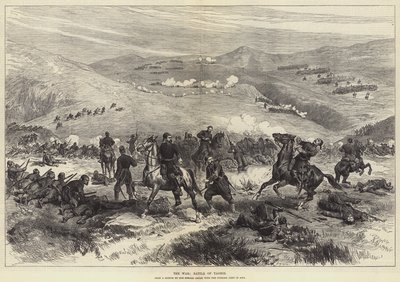 La guerre, bataille de Taghir (gravure) - English School