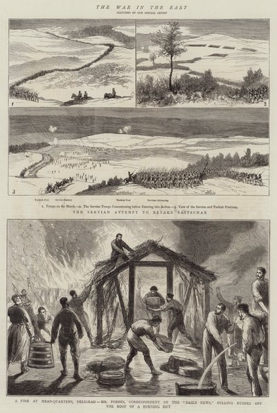 La guerre en Orient (gravure) - English School