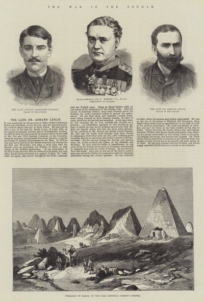 La guerre au Soudan (gravure) - English School