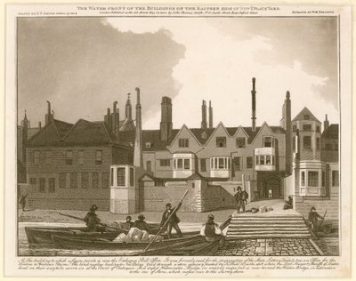 La façade des bâtiments du côté est de New Palace Yard - English School