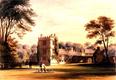 La tour ouest, maison Cotehele, c.1830-40 - English School