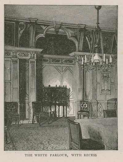 Le salon blanc, avec alcôve, Holland House - English School