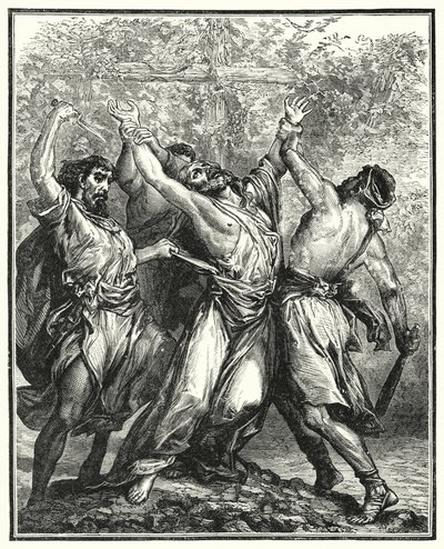 Les Mauvais Vignerons (gravure) - English School