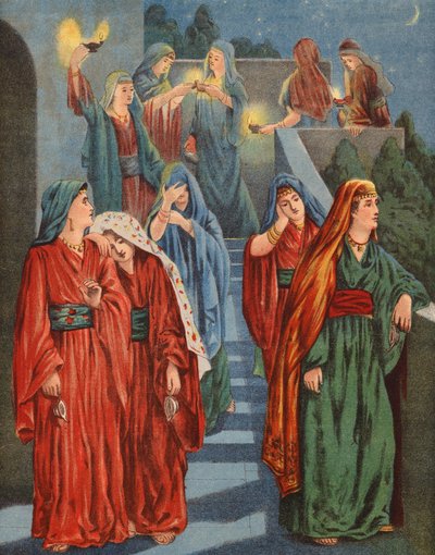 Les Vierges sages et les Vierges folles - English School