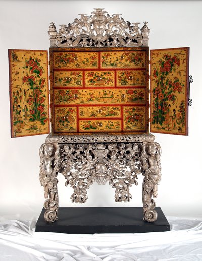 Le Cabinet de Witcombe, vers 1697 - English School