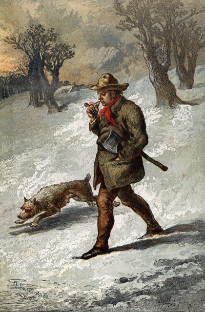 Le bûcheron et son chien - English School
