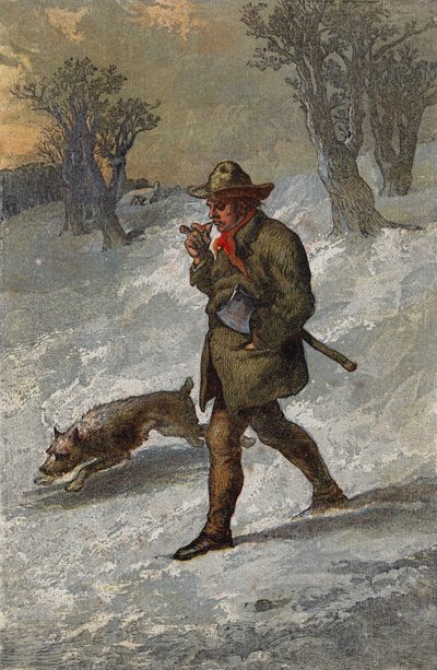 Le bûcheron et son chien - English School