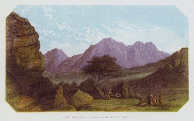 La montagne écrite près du mont Sinaï - English School
