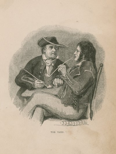 Le Fil; illustration de Poor Jack par Frederick Marryat - English School