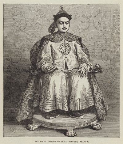 Le jeune empereur de Chine, Tung-Che, Whang-Ti - English School