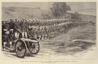 La guerre zouloue, la brigade navale débarquée du HMS "Active" - English School