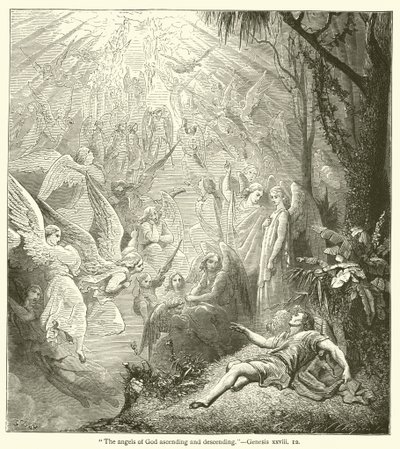 "Les anges de Dieu montant et descendant", Genèse, xxviii - English School