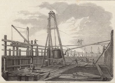 La machine à enfoncer les pieux atmosphérique - English School