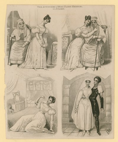 Les attitudes de Mlle Fanny Kemble en Juliette - English School