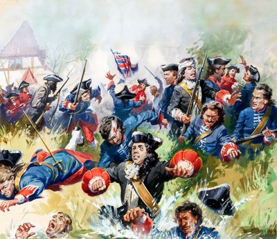 La bataille de Blenheim - English School