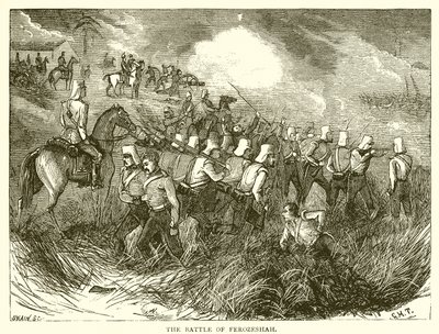 La bataille de Ferozeshah (1845) - English School