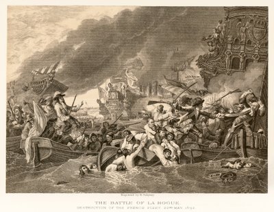 La bataille de La Hogue - English School