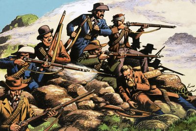 La bataille de Majuba Hill, Première Guerre des Boers - English School